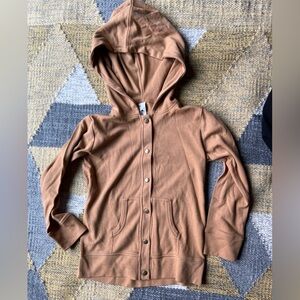 Brand new kate quinn organics cotton snap hoodie size 7